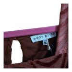 Moon River  Anthropologie XS Burnt Orange Velvet Square Mini Dress Nwt Photo 2