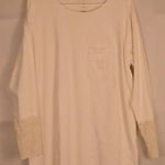 Women's Victoria's Secret Country Ivory Lace Long Sleeve Tee L Size L Photo 0