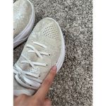 Sorel  Women's 7 Explorer Blitz Stride Lace Sneakers Cream Knit Mesh Athletic Gym Photo 8