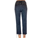 Gap Cheeky Straight Leg High Rise Gray Acid Wash Raw Hem Denim Jean Pants 26 2P Photo 3