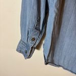 Pilcro Anthropologie  Chambray Shirt Size‎ Small Denim Blue Button Down Photo 6