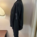 Active USA Classic Black Bomber Jacket Size L Photo 3