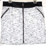 Rock & Republic  "Street Edge" Skirt~Size M Black Faux Leather Waist, ~Speckled Photo 1