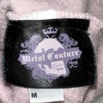 Unique print Heavy F*cking Metal zip up Hoodie size medium HAS FLAWS Photo 6