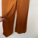 EDUN‎ Women's Burnt Orange Rust Satin V Photo 4