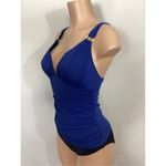 Bleu Rod Beattie New. v-neck navy tankini top. Size 4. Retails $91 Photo 5