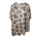 Live 4 Truth Floral Kimono Short Sleeve Pink Cream Floral Pattern Size S Photo 3