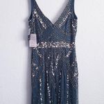 Marina Emerald Green Beaded V Photo 6