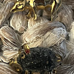 Camco Gold Tone Lapel Pin and Black Pig Brooch Set Photo 0