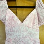 Hello Molly Cute Gaze Ruffle Tiered Mini Dress in Pink Floral Size 4 Small Photo 3