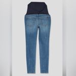 Isabel Maternity Crossover Panel Denim Distressed Skinny Jeans Size 4 Photo 1