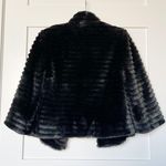 EXPRESS Black Faux Fur Cropped Jacket Photo 1