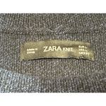 ZARA Mock Neck Knit Sweater, dark blue, women's size L Photo 4