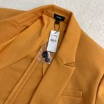EXPRESS NWT Boxy Oversized Women's Mustard Blazer Suit Coat Photo 6