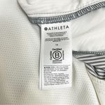 Athleta NWT  Brooklyn Skort Size 14 Textured 16” Pull On Gray Ivory Stripe NEW Photo 9
