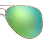 Ray-Ban Green  Aviator Flash Sunglasses Photo 0