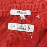 Madewell NEW Plus Asherton Waffle Henley Sweater in red, Christmas sweater, 1X Photo 11