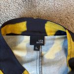 Lisa Bayne Black/Yellow Floral Two Piece Set SIZE L Black Size L Photo 2