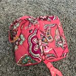 Vera Bradley Call Me Coral Pink Coin Purse Wristlet w/ Zipper & Clear Card Slot Photo 10