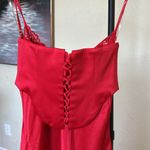 House Of CB  S D-DD 'Salma'‎ Red Rose Satin Slip Dress NWOT Photo 5