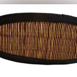 BASKET OF CAMBODIA Original SARAYE TATAMI Handwoven Grass Zip Black Trim Photo 1