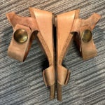 Taos Carousel Tan Leather Strappy Wedge Sandal Comfort Resort Beachy Boho EU 42 Size 11 Photo 4