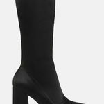 NWB Rag & Co Womens PRESTO Stretchable Satin Long Boot black size 7 silky Photo 0