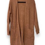Staccato  women's size small copper tone duster cardigan long sleeve with pockets Photo 9
