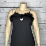 Dolls Kill x Hello Kitty and Friends NWT Sz 2X Black - Faux Fur Trim Tank Dress Photo 1