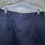 Ralph Lauren Lauren  Navy Blue Cotton Midi Shorts size 14 Photo 3
