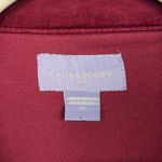 Laura Scott  Plus 2X raspberry button down micro-corduroy ladies jacket Photo 1