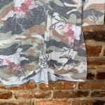 Paisley Grace  Camo Bull Floral Antler Knot Waist Top Women's Size Medium Photo 2