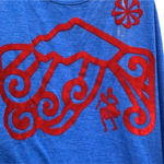 Nike women's medium tank top, cobalt blue and red Photo 2