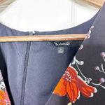 Madewell 100% Silk Size 6 Ruffle Waist Dress Windblown Poppies Floral Photo 4