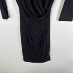 Velvet by Graham & Spencer Womens Dress Black XS 3/4 Sleeve Cotton Gauze Photo 3