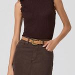 Paige NWT  Exclusive* Blythe Belt in Cognac Suede Photo 1