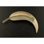 Set Of 3 Flower Floral Leaf Leaves Gold Tone Brooch Pins Photo 1