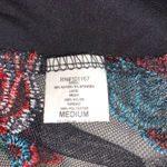 cha cha vente  Size Medium  Floral Mesh high low Embroidered Sheer Top Photo 7