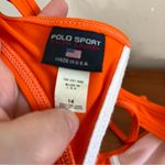 Ralph Lauren Women’s 90’s Polo  Sport Hot Orange Bikini Size 14 Bottoms And Top Photo 8