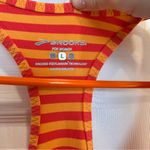 Brooks  Orange and Pink Striped Athletic Tank Photo 4