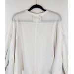 We The Free  Womens Top White Coraline Thermal V Neck Waffle Knit Oversized XS Photo 10