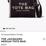 Marc Jacobs The Jacquard Medium Sized Woven Deluxe Fabric Tote In Black Photo 14