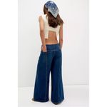 Free People Bohemian Veritas Wide-Leg Jeans in Truth Dark Wash NWT Size XL Photo 4