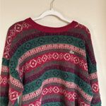 Lacoste Vintage Striped Sweater Sz 5 Christmas Alpaca Wool Blend Photo 1