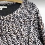 Search For Sanity Fuzzy Sequin Short Sleeve Sweater Top Medium Photo 2