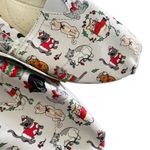Toms New! Christmas Cats Shoes Holiday Slip On 8 Photo 1