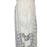 Line and Dot Strapless Lace Maxi Dress Photo 0