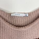 Lush Clothing Lush Crochet Tan and Black Striped Cropped Tank Size Small Photo 2