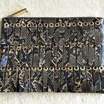 Topshop faux snake skin fringe clutch Photo 0