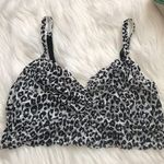 PINK White Cheetah Print Lace Bralette Size L Photo 0